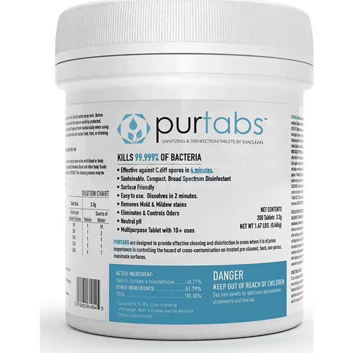 PurTabs Effervescent Sanitizing (256 Tablets)