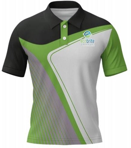 Ecobrite Green Stripe Polo