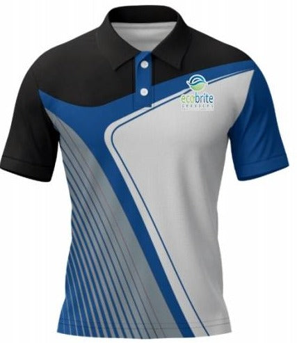 Ecobrite Blue Stripe Polo