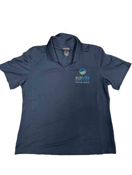 Ecobrite Navy V-neck - Polyester