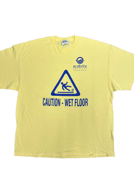 Yellow T-Shirt - Caution Wet Floor